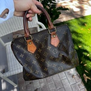 Louis Vuitton Brown Speedy 25 Bag